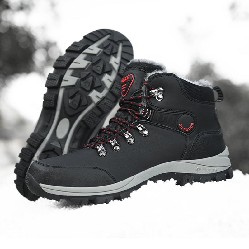 Winter Snow Boots Men Warm Plush Ankle Boots