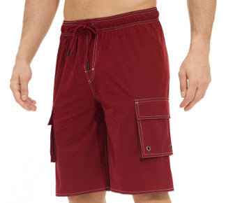 Men’s Solid Color Casual Outdoor Beach Shorts