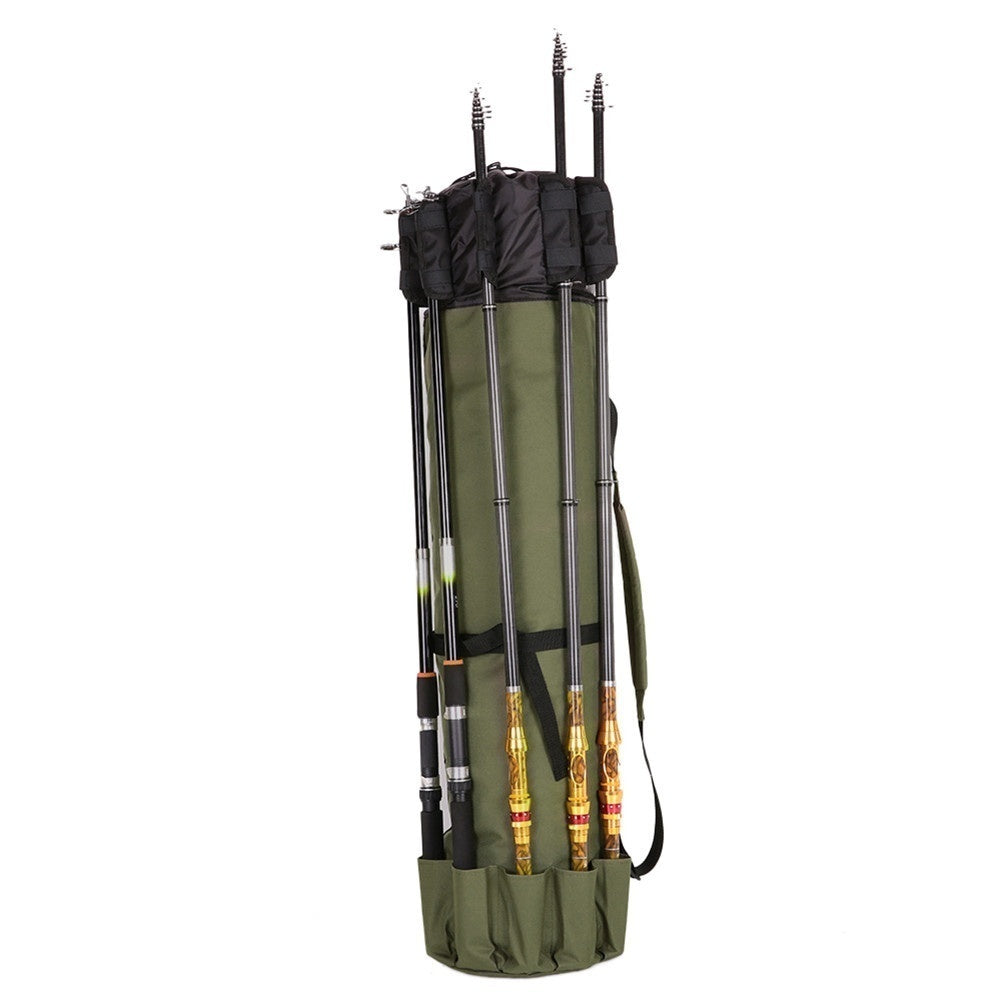 Portable Fishing Rod Storage Reel Bag Organizer Case