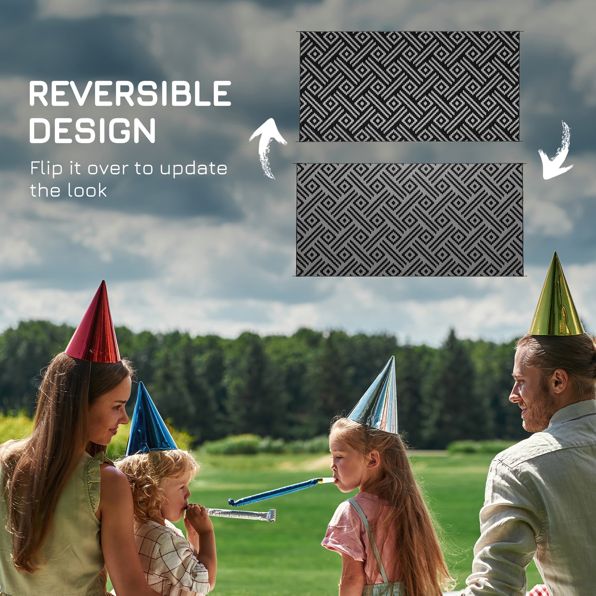 Reversible Outdoor Camping Rug