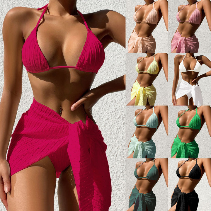 3 Piece Halterneck Swimsuit Set