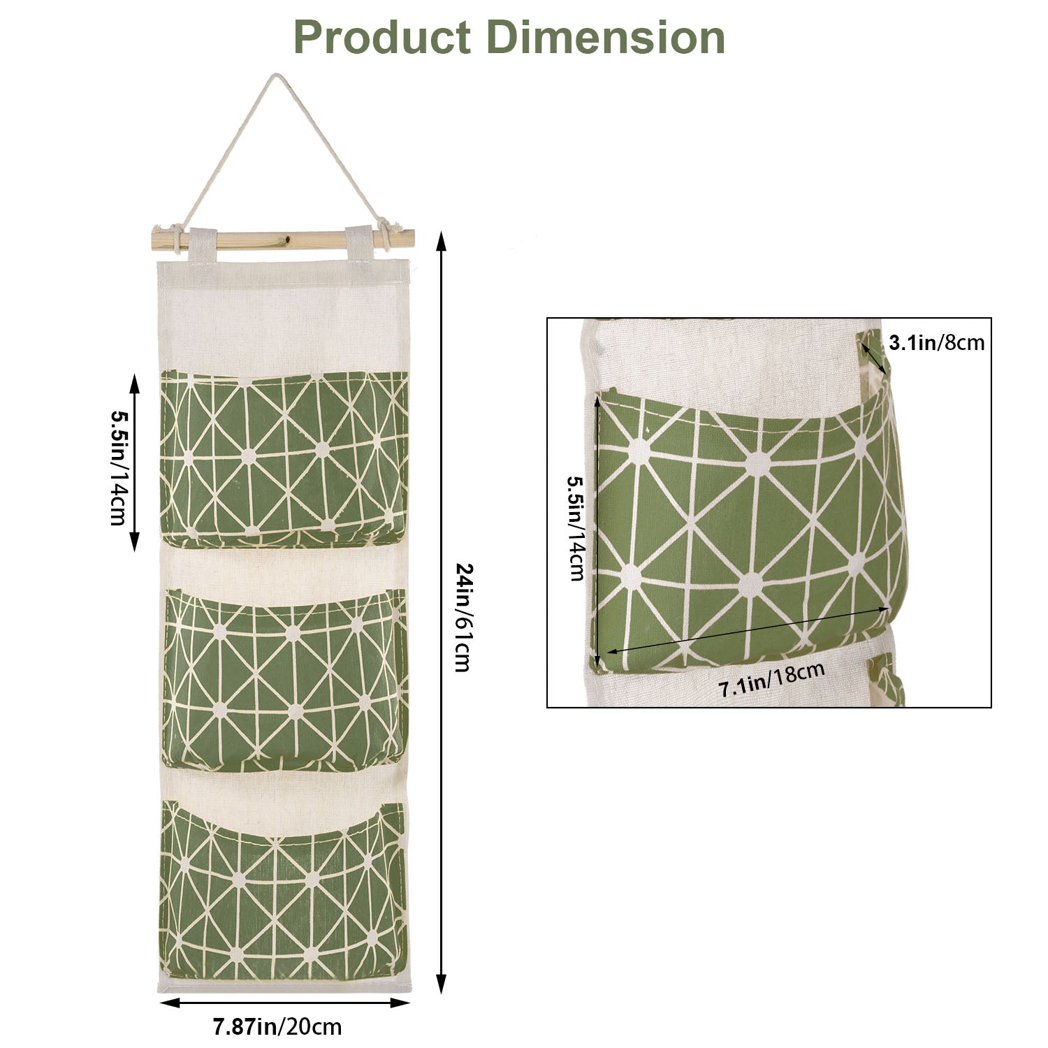 Wall Mounted Storage Bag Organizer (1 Pc)