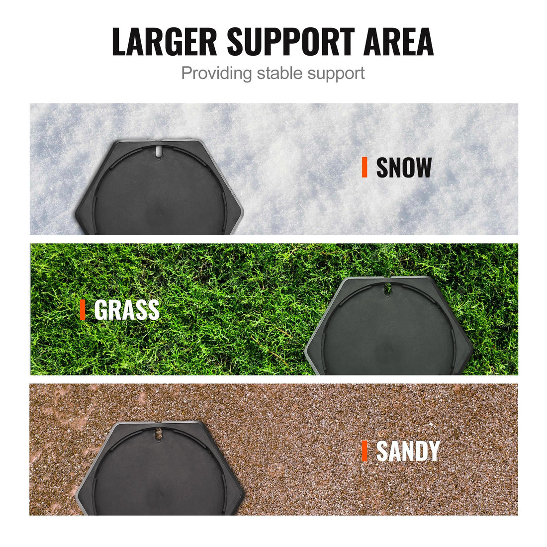 RV Leveling Pads 9 Inch Round Landing Feet