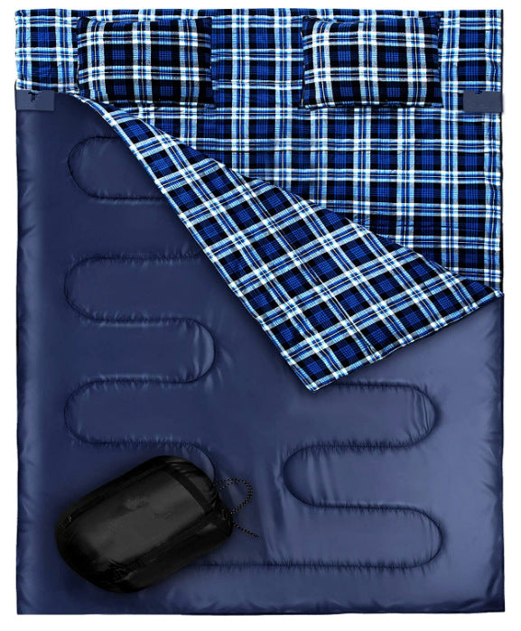 Camping Flannel Sleeping Bag Thickened