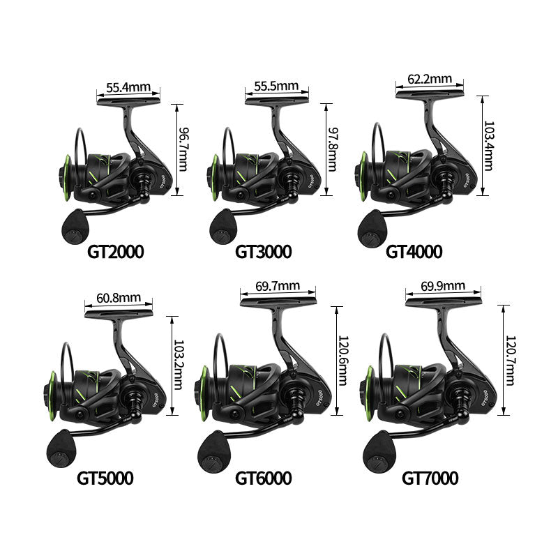 Full Metal Spinning Fishing Reel Heavy Duty Sea Reel