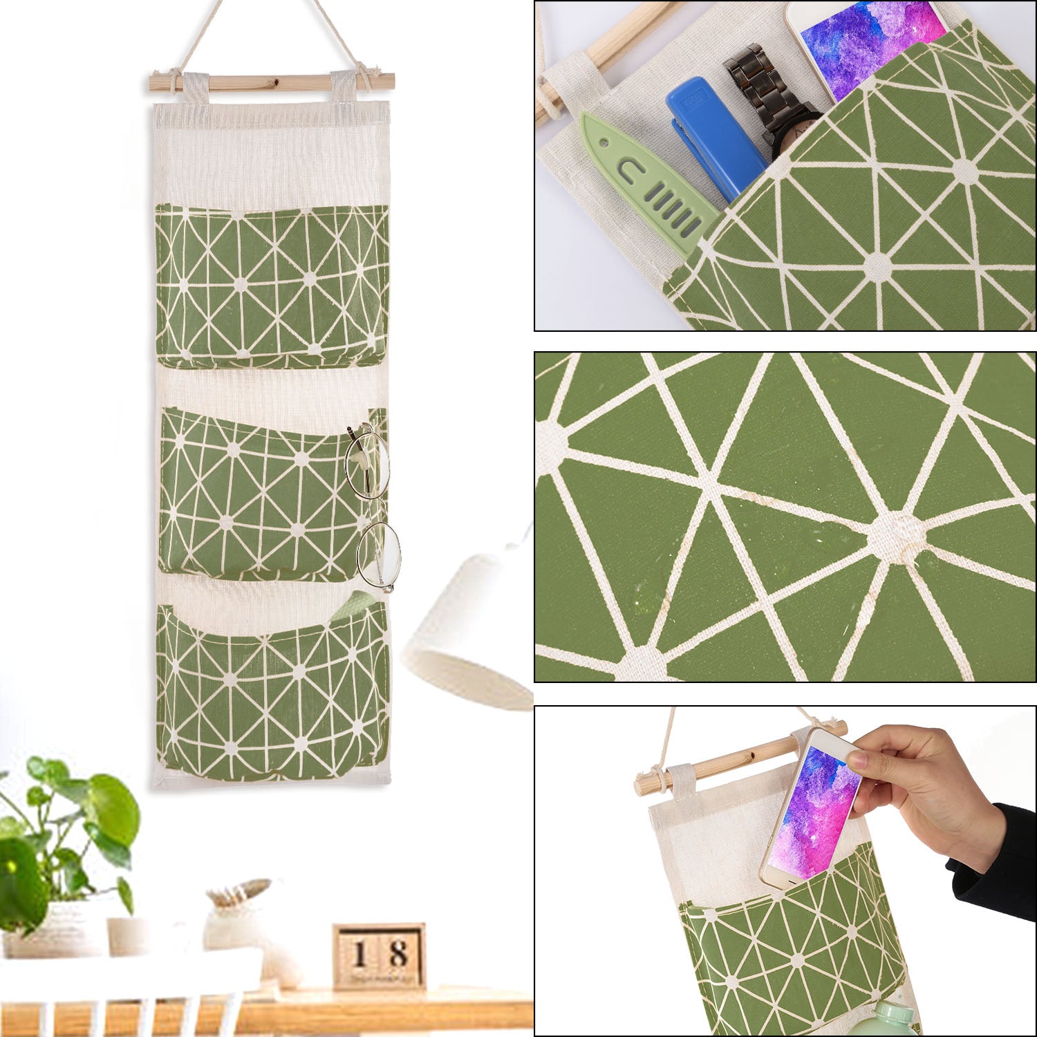 Wall Mounted Storage Bag Organizer (1 Pc)
