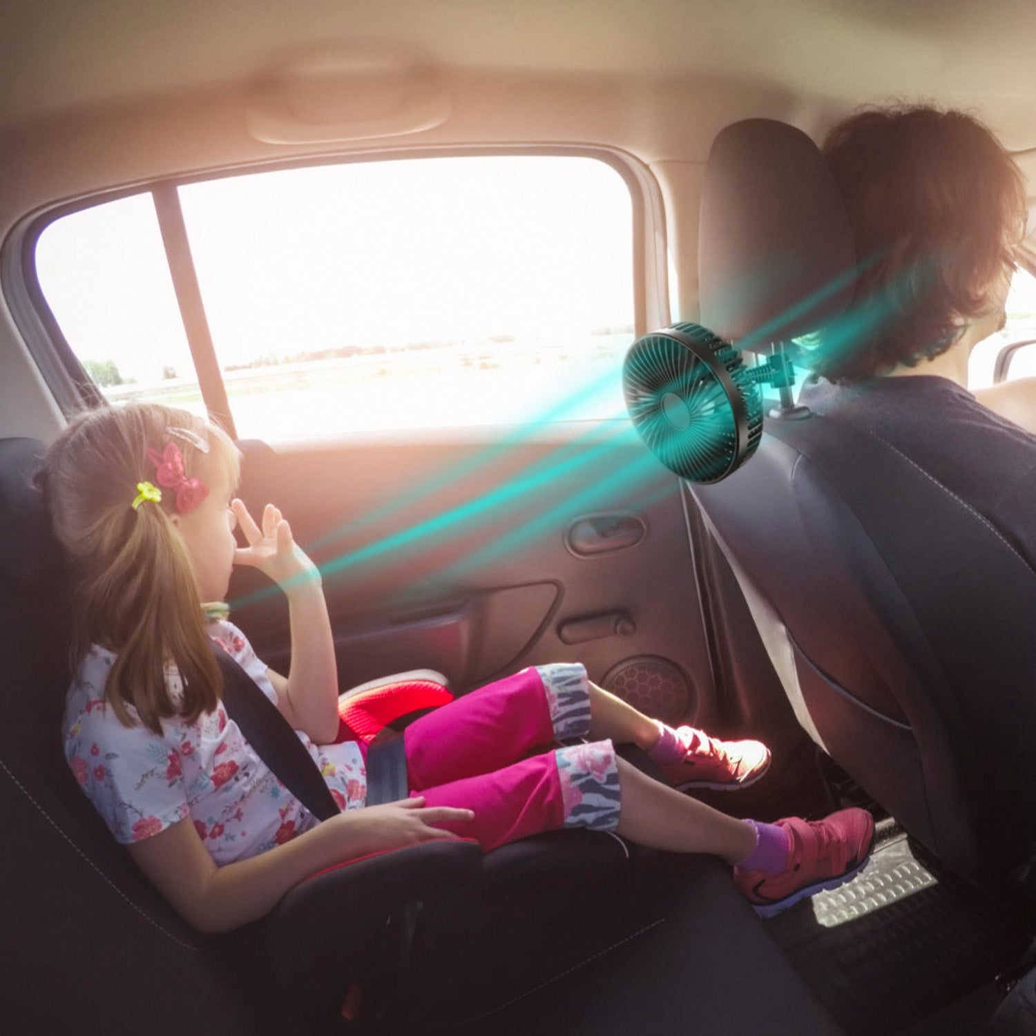 Portable 1Pc Car Cooling Fan