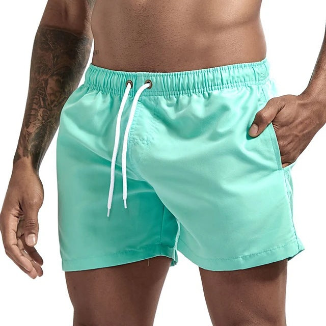 Men’s Candy Color Casual Beach Shorts