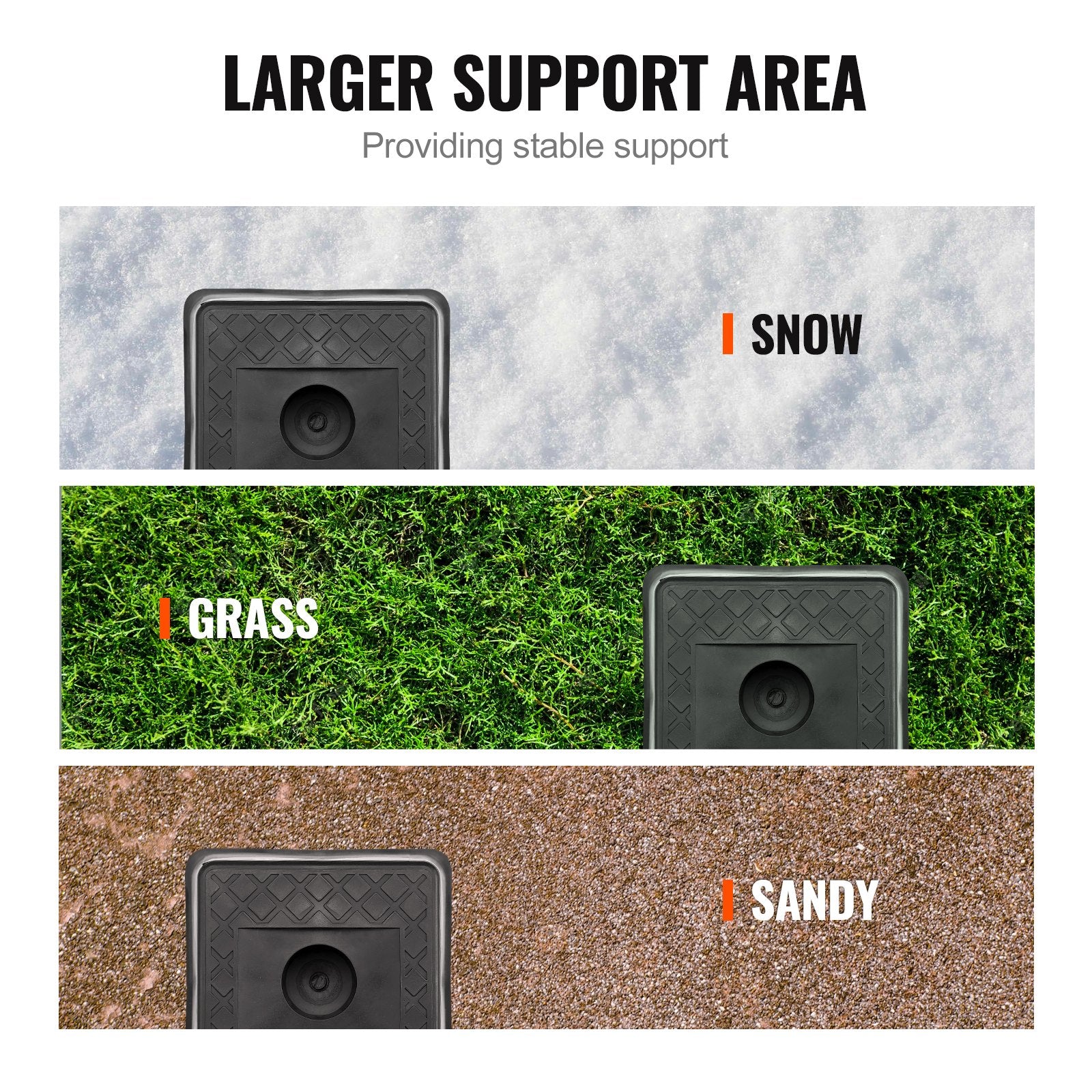 RV Jack Blocks 6000 Lbs Capacity Stabilizer Blocks 4-Pack