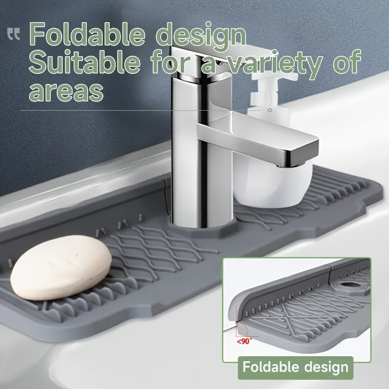 Non Slip Self Draining Silicone Sink Drying Board