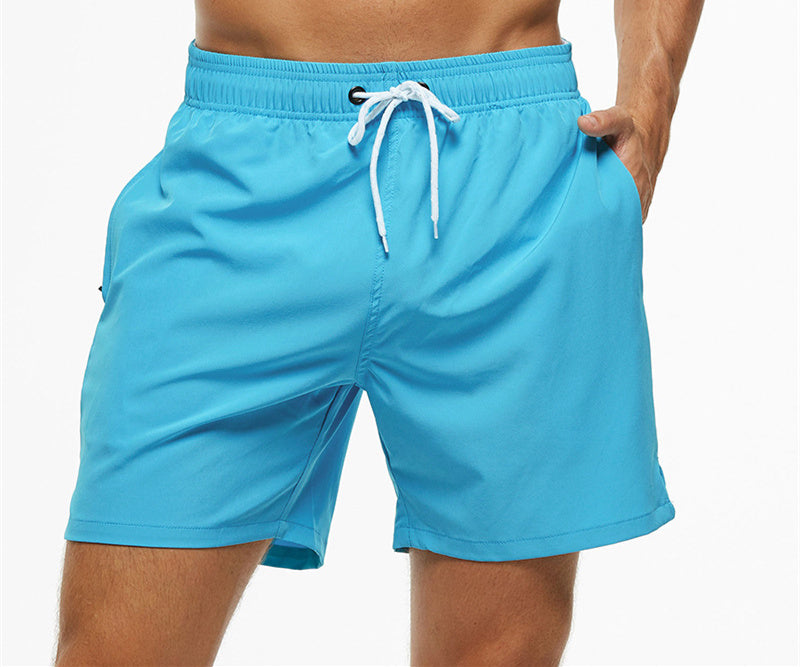 Men's Casual Solid Color Swim Trunks