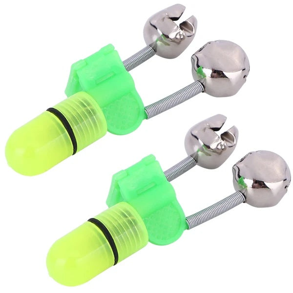 10–40 Pc LED Fishing Bite Alarm Clip With Bells & Light