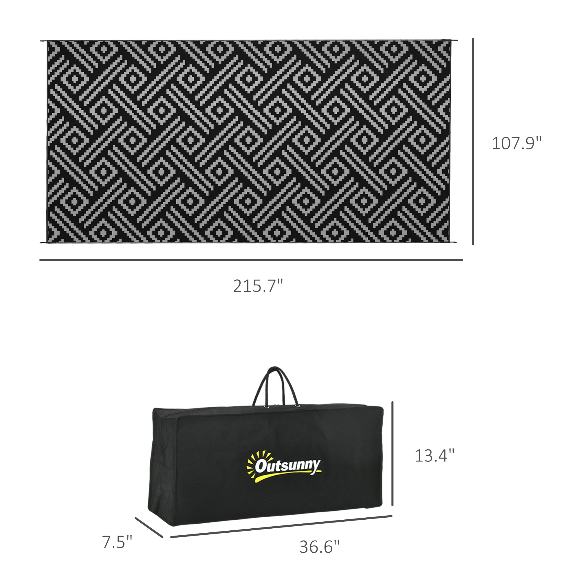 Reversible Outdoor Camping Rug