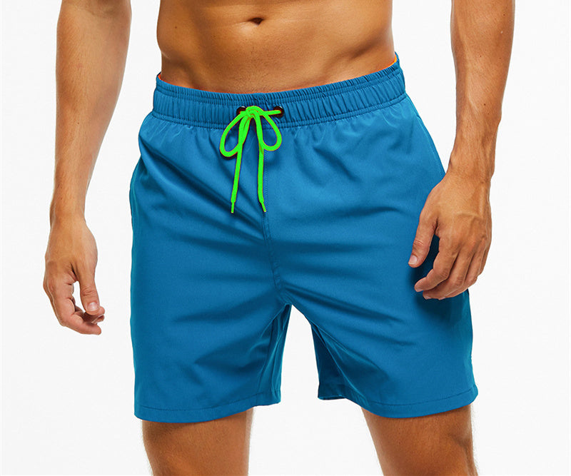 Men's Casual Solid Color Swim Trunks