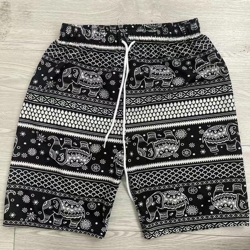 Elephant Print Swim Trunks