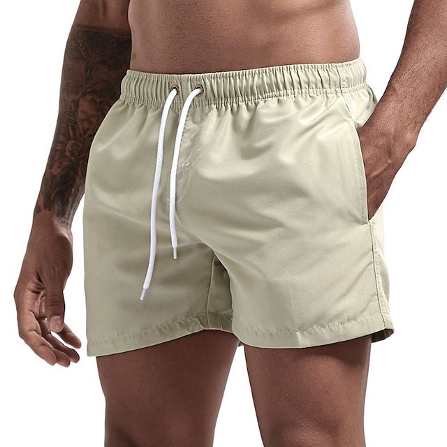 Men’s Candy Color Casual Beach Shorts