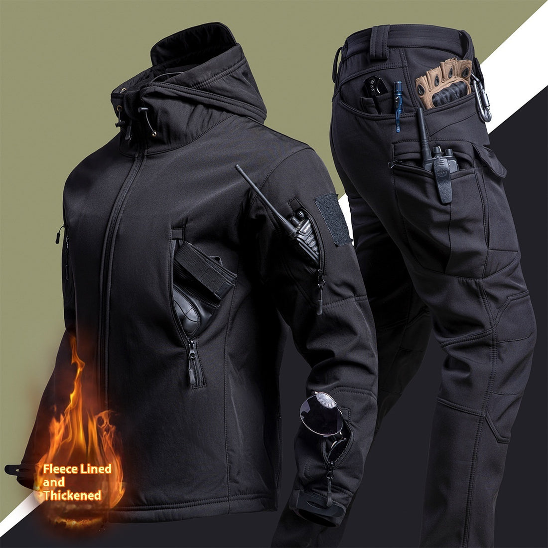 Outdoors Shell Jacket Suit For Men