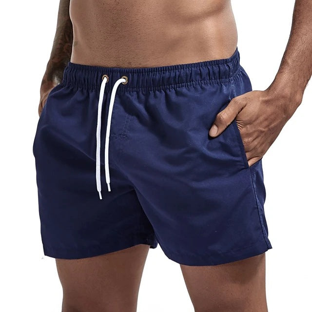 Men’s Candy Color Casual Beach Shorts