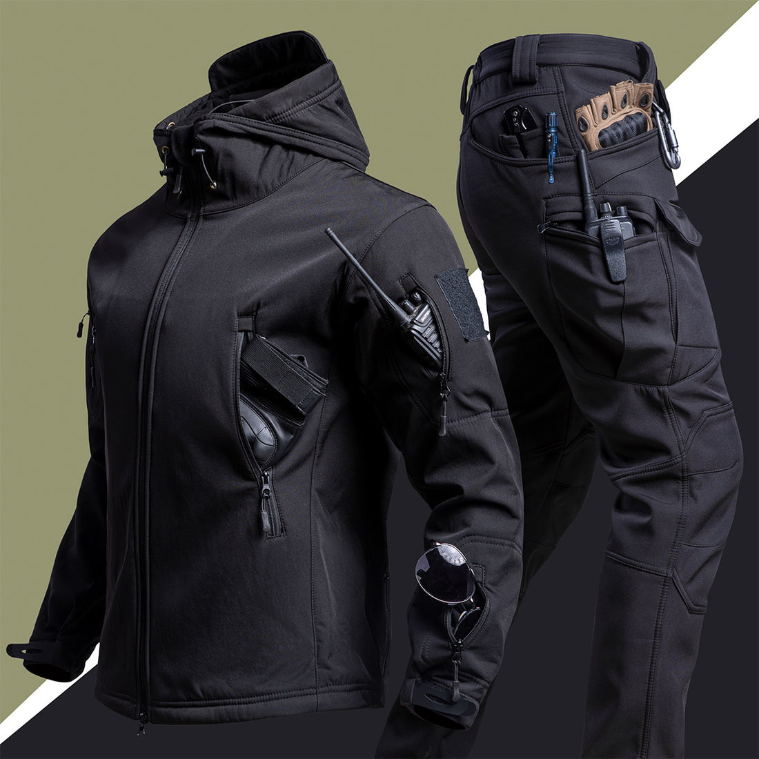 Outdoors Shell Jacket Suit For Men