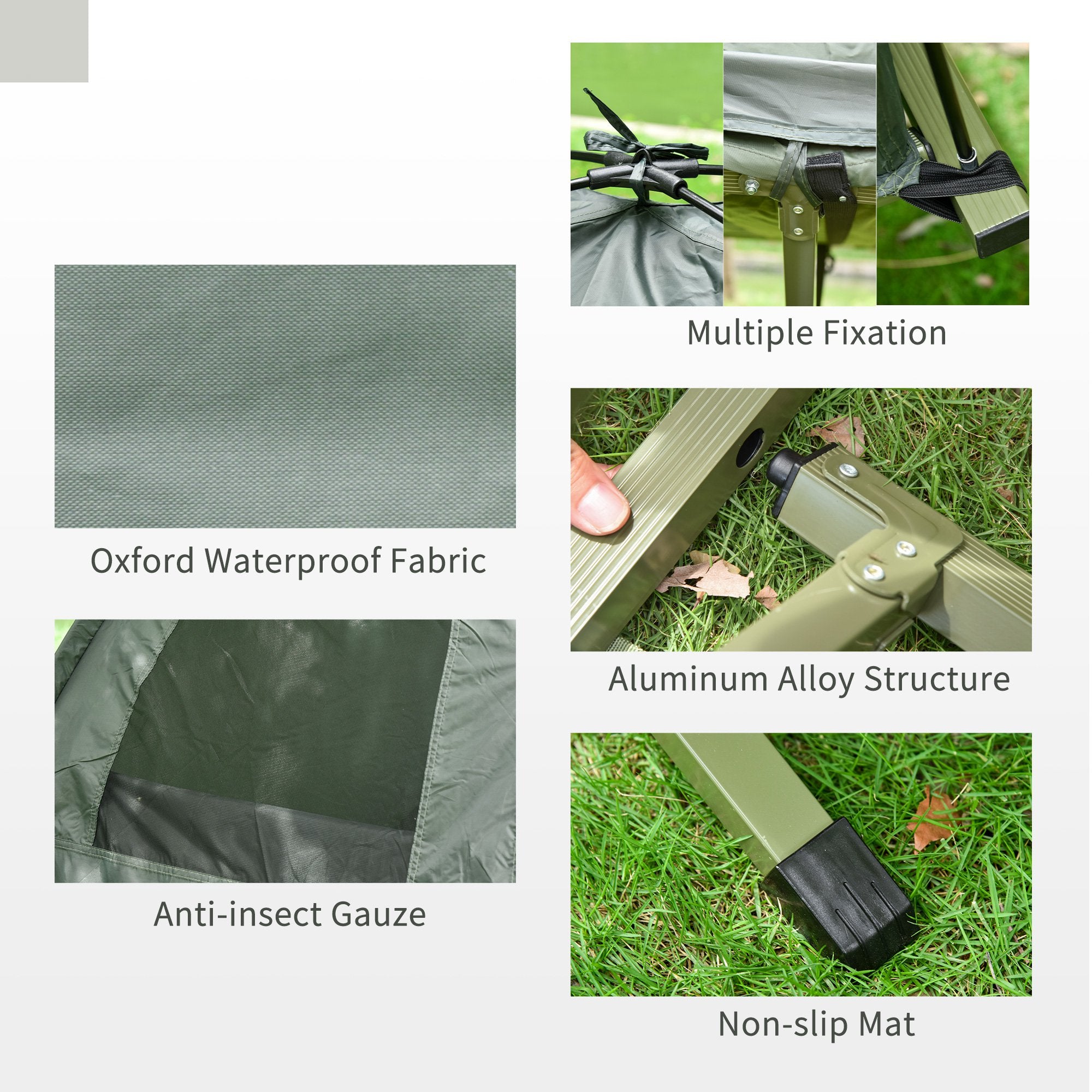 Folding Camping Cot For Adults All In One Portable Bed