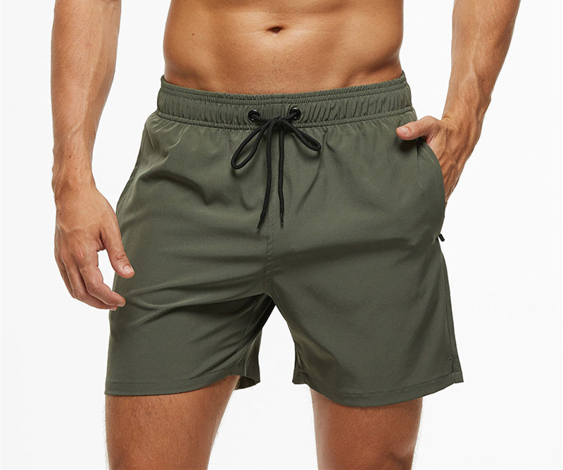 Men's Casual Solid Color Swim Trunks