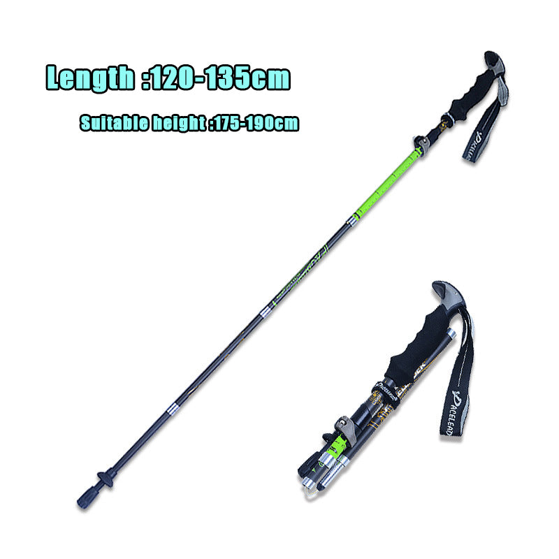 Outdoor Carbon Folding Trekking Poles Lightweight Hiking Sti