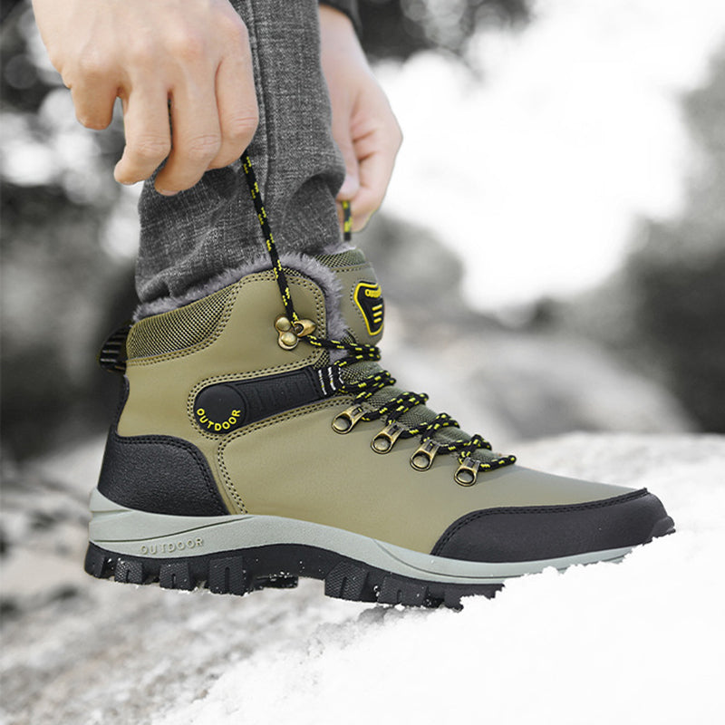 Winter Snow Boots Men Warm Plush Ankle Boots