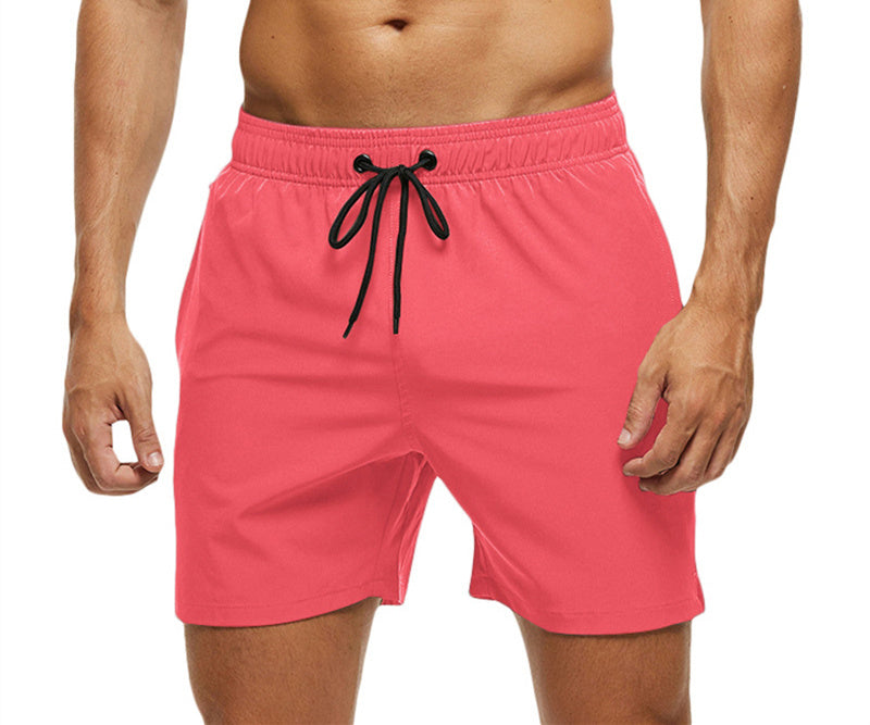 Men's Casual Solid Color Swim Trunks