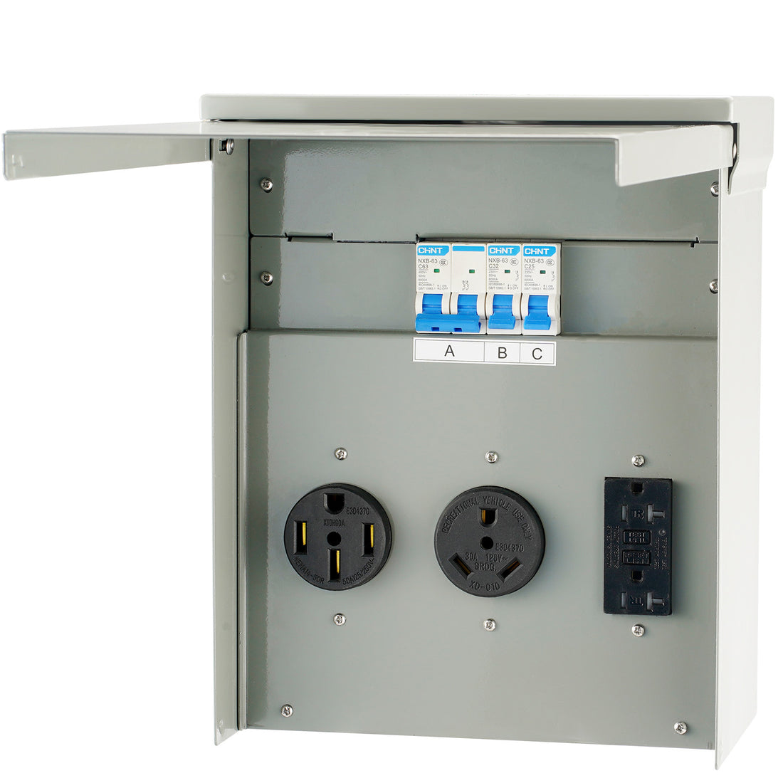 VEVOR Temporary Power Outlet Panel,RV Power Outlet Box