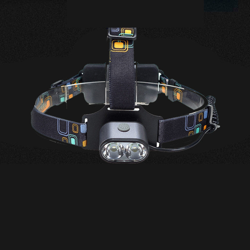 LED USB Rechargeable Headlamp Head-Mounted Outdoor Light