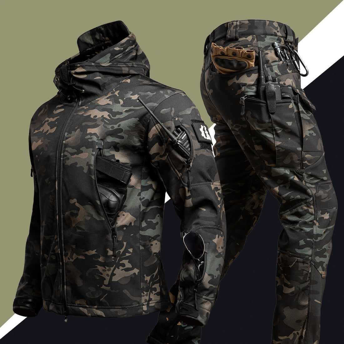 Outdoors Shell Jacket Suit For Men