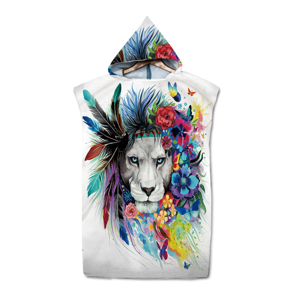 Beach Sun Protection Wearable Swimming Towel