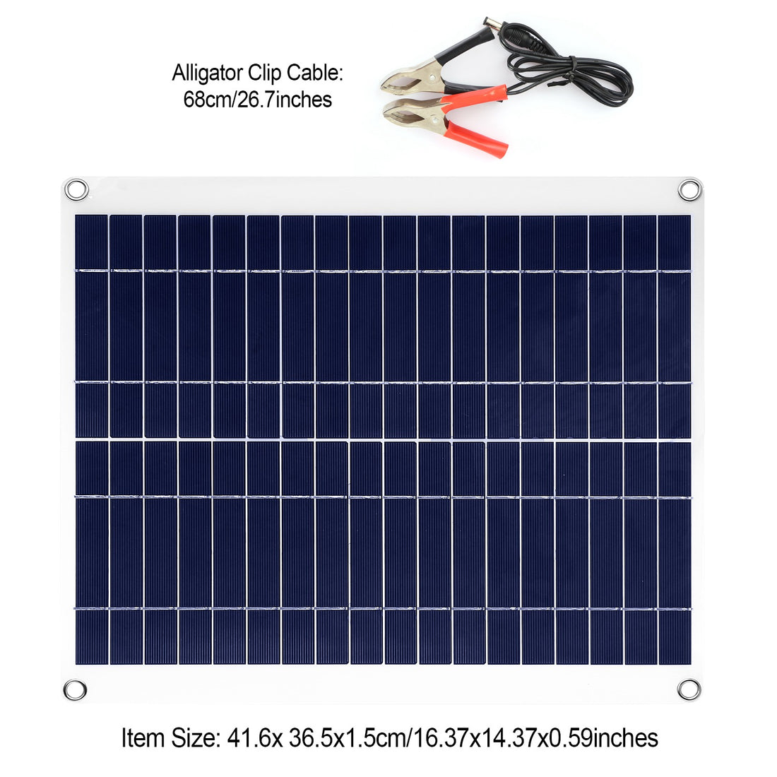 1Pc Outdoor Solar Panel 12V 25W Car Battery Charger