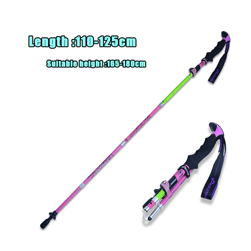 Outdoor Carbon Folding Trekking Poles Lightweight Hiking Sti
