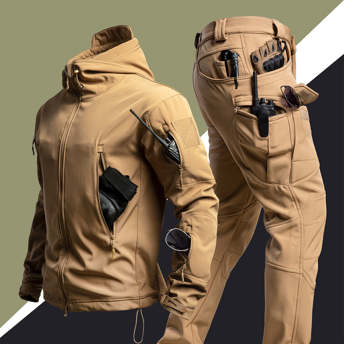 Outdoors Shell Jacket Suit For Men