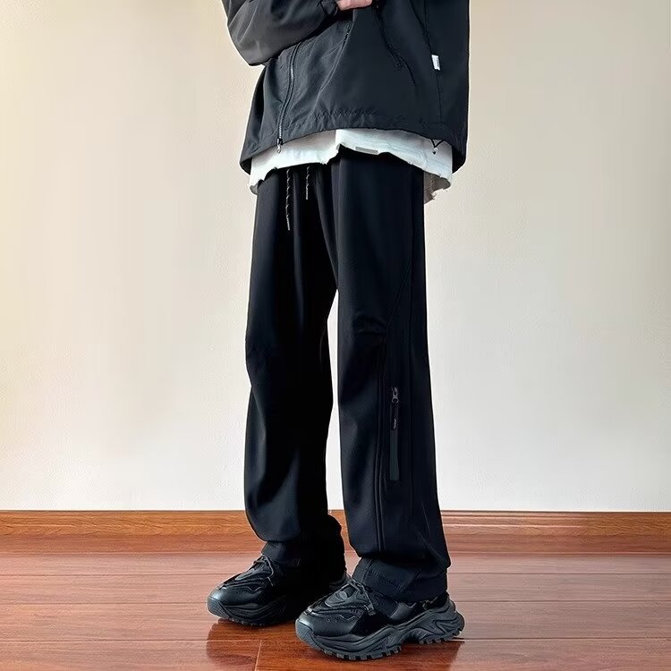Fleece Lined Casual Work Hiking Pants Warm Outdoor Trousers
