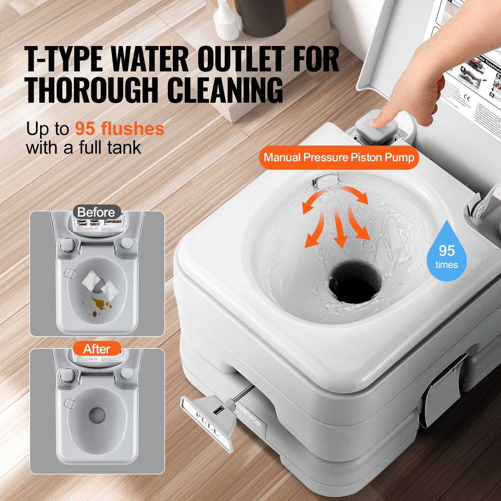 Portable Camping Toilet With Carry Bag