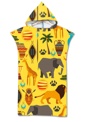 Beach Sun Protection Wearable Swimming Towel