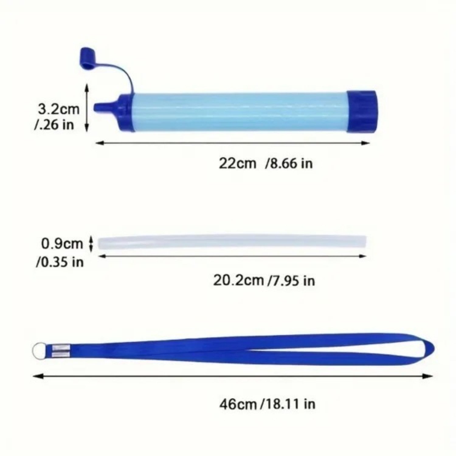 Portable Personal Water Filter For Hiking And Camping