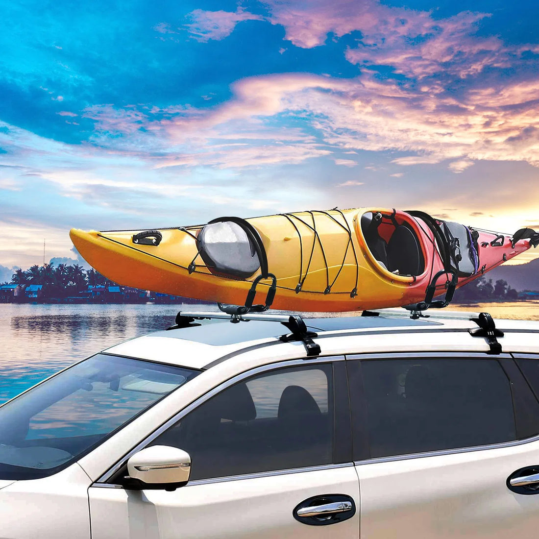 Universal Kayak Roof Rack J-Bar Carrier