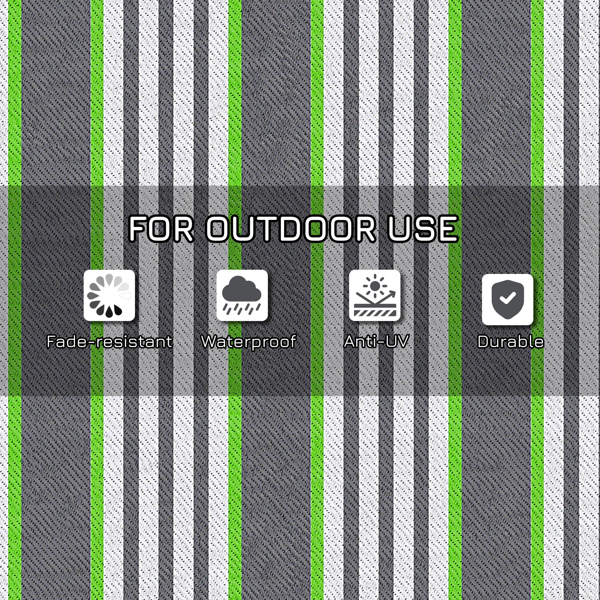 9x12 Reversible Waterproof Outdoor Rug
