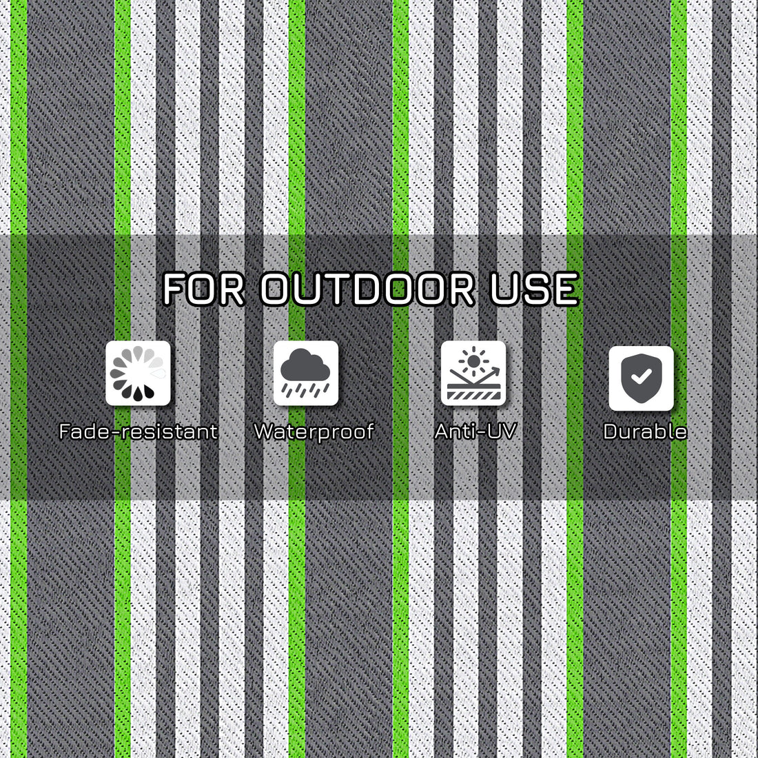 9x12 Reversible Waterproof Outdoor Rug