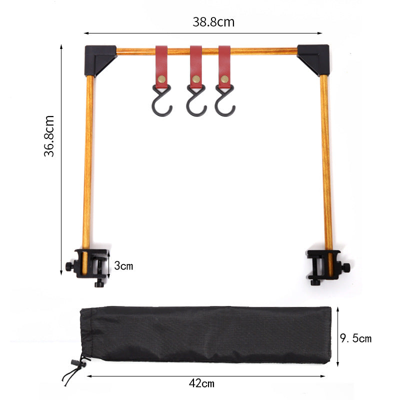 Small Hanging Rack with Adjustable Base Clamp
