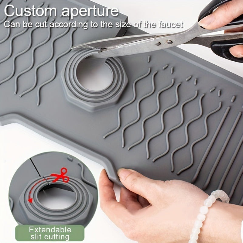 Non Slip Self Draining Silicone Sink Drying Board
