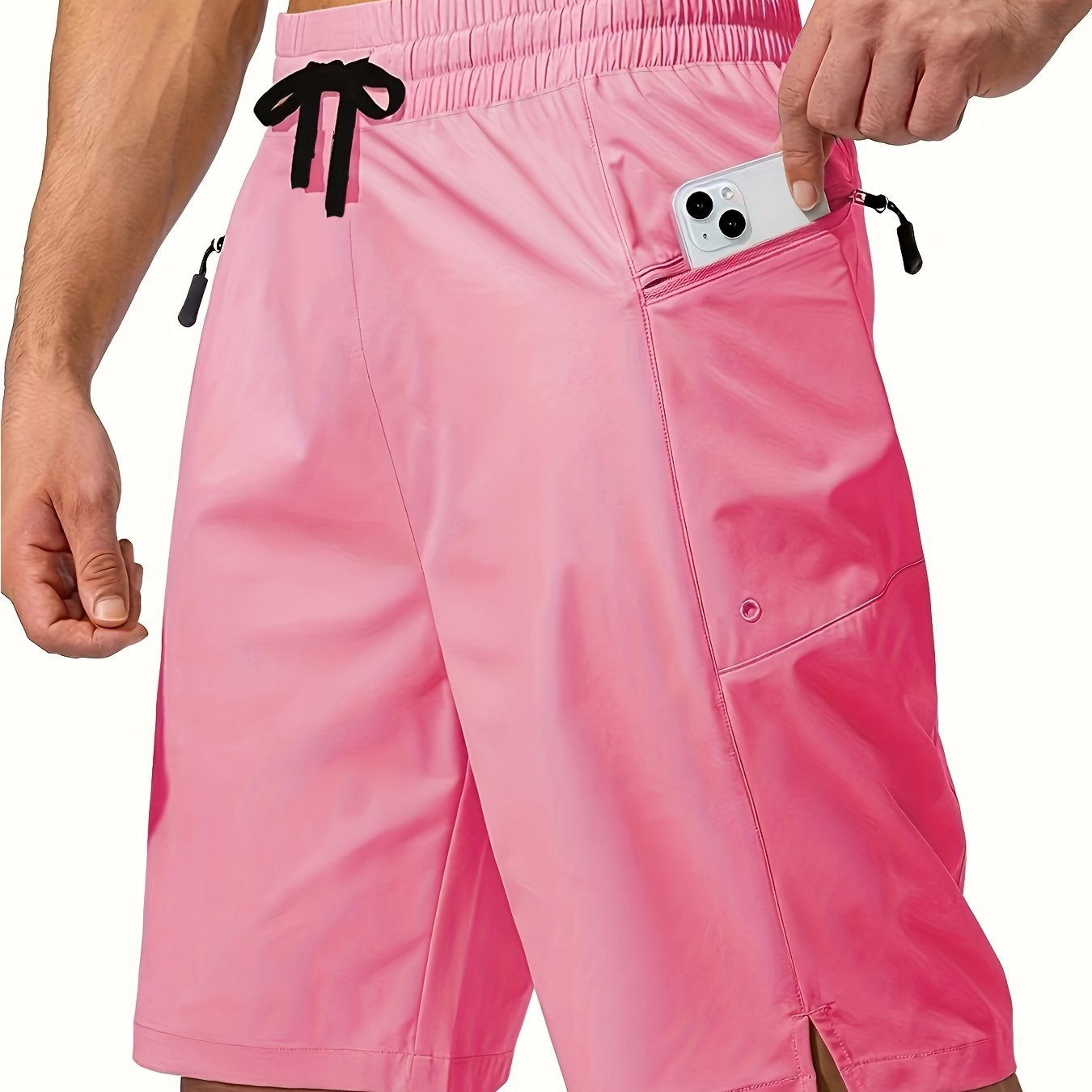 Men’s Solid Color Quick-Dry Board Shorts