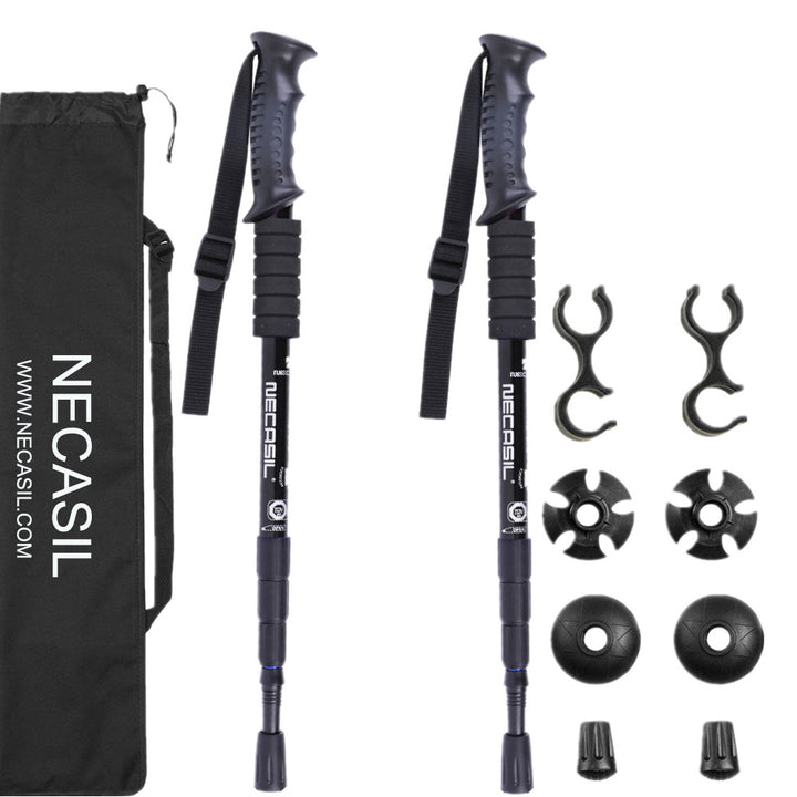 Newcastle Four Section Telescopic Trekking Poles Hiking Sticks