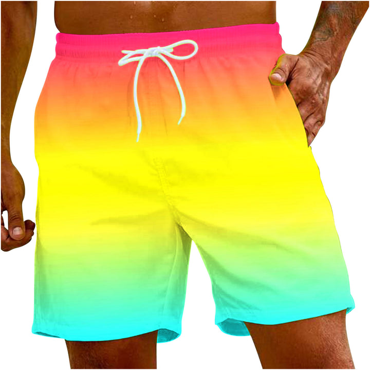 Men’s Loose Solid Color Beach Pants
