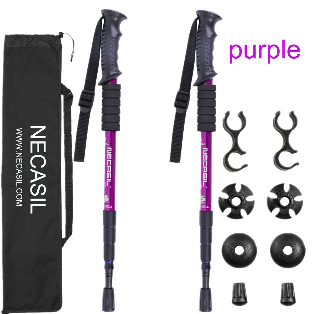 Newcastle Four Section Telescopic Trekking Poles Hiking Sticks