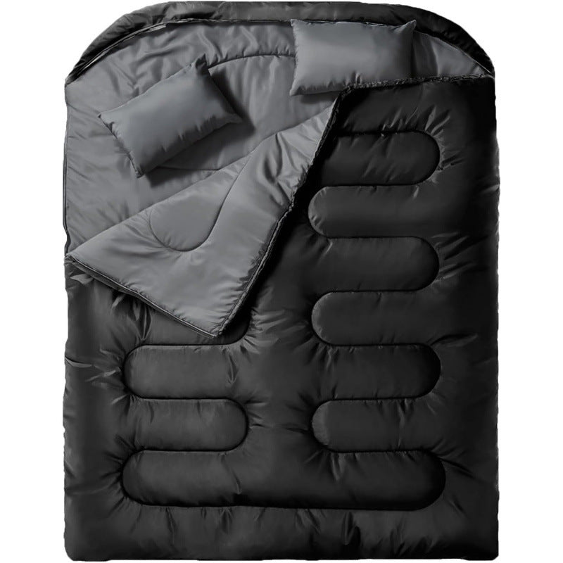 Double-Size Sleeping Bag with Pillows