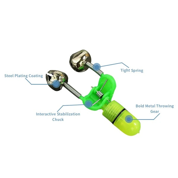 10–40 Pc LED Fishing Bite Alarm Clip With Bells & Light